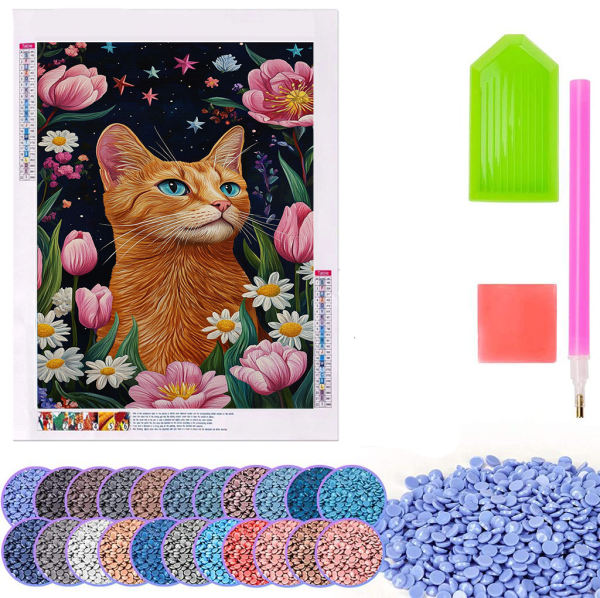 Starry Eyed Brown Cat - 1